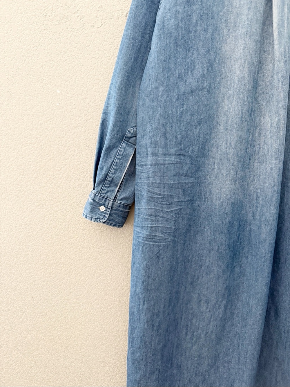Frank & Eileen Rory Denim Maxi Dress Long Sleeve Minimalist Casual Western USA - Picture 10 of 14